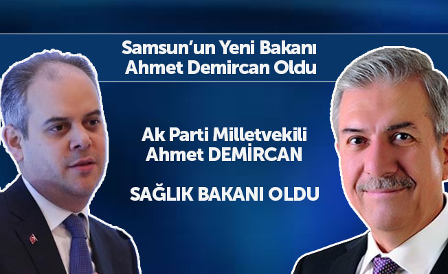Samsun'da Bakan Değişikliği