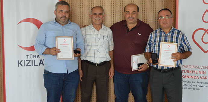 Samsun'da Kızılay, Bağışçılarına Madalya Töreni