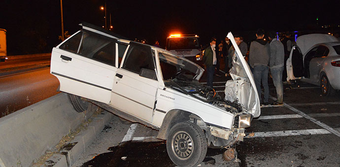 Sanayi Yolunda Trafik Kazası 1 Yaralı
