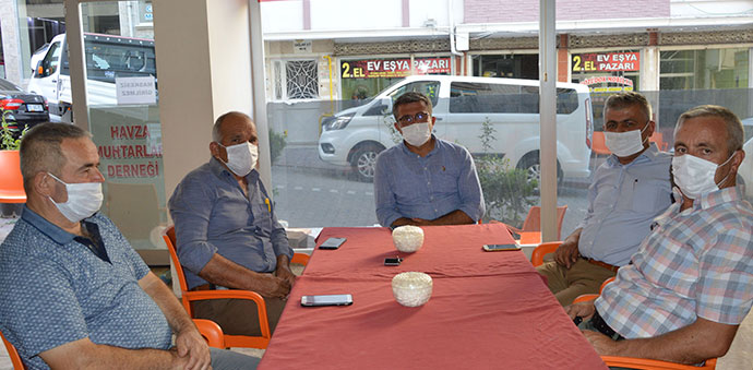 SASKİ İçme Suyu Daire Başkanı Güller’den Havza Muhtarları Derneğine Ziyaret