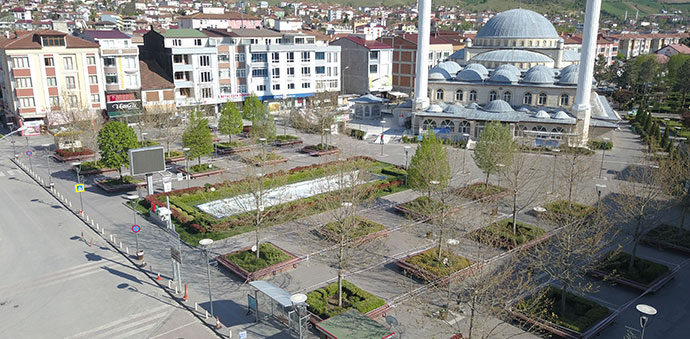 Sokağa Çıkma Kısıtlamasıyla Havza Sessizliğe Büründü