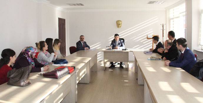 Stajer Öğretmenler Kaymakam Tanrıseveri Ziyaret Etti