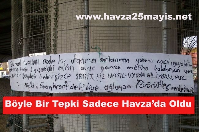 Terör Tepkisizliğine, Tepki Havza\'dan Geldi