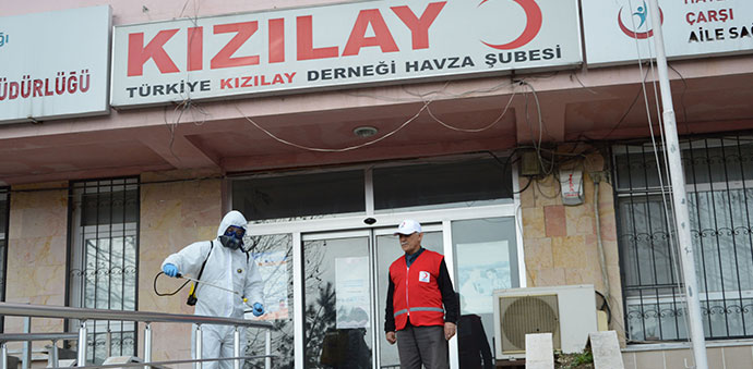 Türk Kızılayı Havza Temsilciliği Dezenfekte Edildi