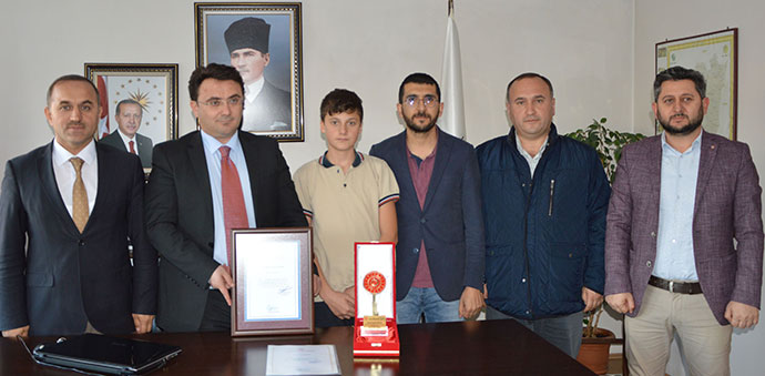 Türkiye Birincisinden Kaymakam Yılmaz’a Ziyaret