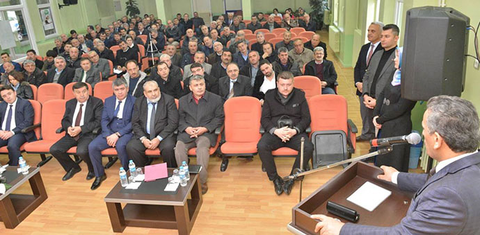 Vali Kaymak Havza’da Muhtarlar Toplantısına Katıldı