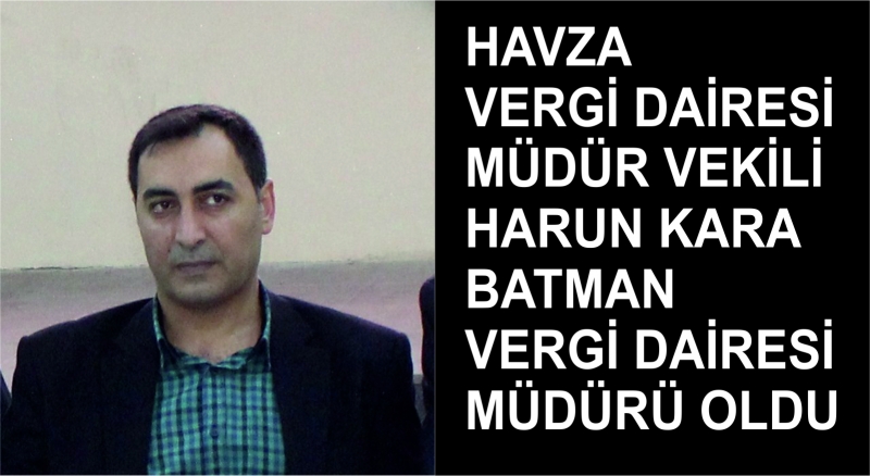Vergi Dairesi Müdürü Kara’nın Tayini Çıktı