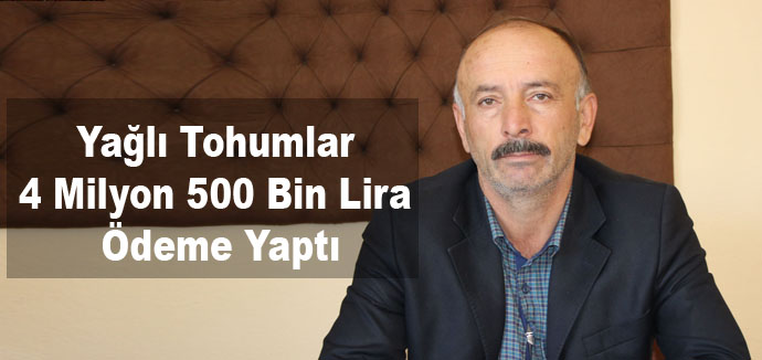Yağlı Tohumlar 4 Milyon 500 Bin Lira Ödeme Yaptı