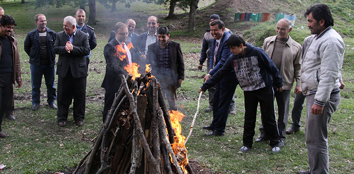 Yayla Şenlikleri Öncesi Festival Ateşi Yakıldı