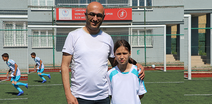 Yaz Futbol Okulunun Tek Kız Öğrencisinin Hedefi Milli Takım