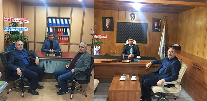 YENİ BAŞKANLARA HAYIRLI OLSUN ZİYARETİ