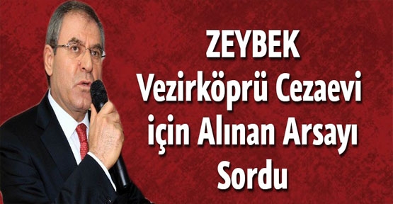 ZEYBEK Vezirköprü Ceza Evi İçin Alınan Arsayı Sordu